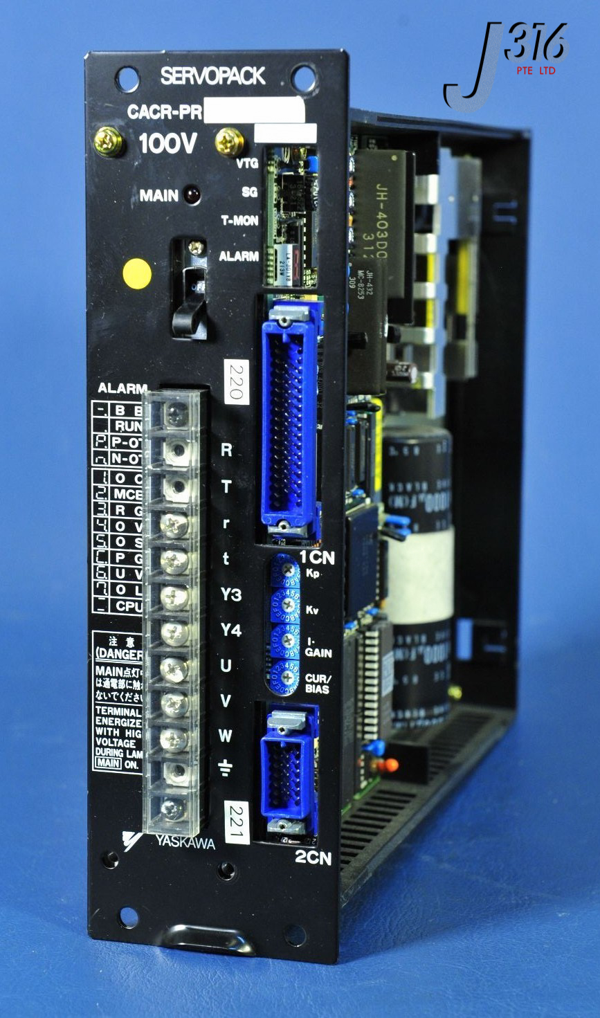533 YASKAWA SERVOPACK DRIVE, CACR-PRCAA5RCA, CACR-ACBA5AI2Y9 CACR